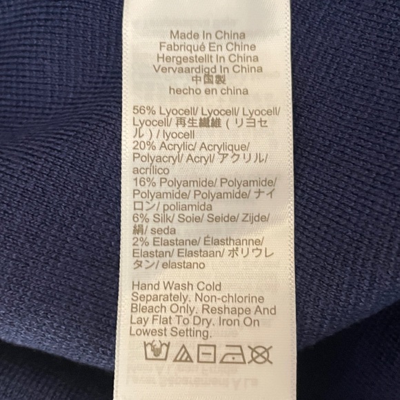 J. Crew Sailor Sweater Wide Leg Trouser Pant XL Tall Patch Pockets Pull On CH665 - Picture 11 of 12